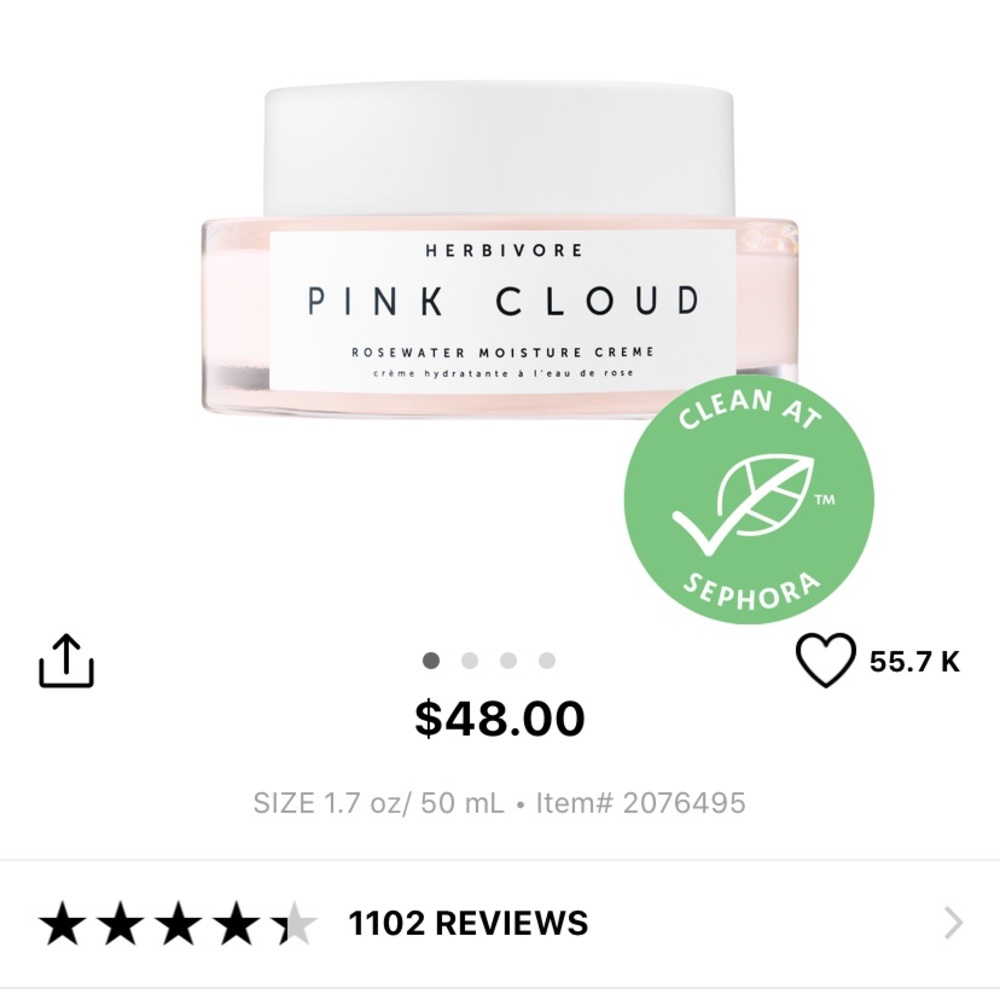 Herbivore Pink Cloud Moisturizer